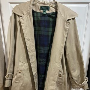 Vintage Lauren Ralph Lauren Trench Coat Size Large